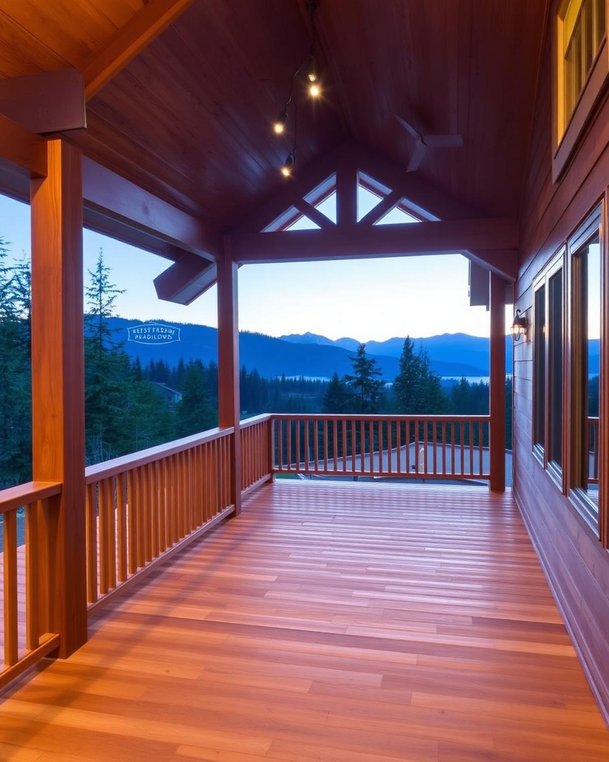 Covered Cedar Deck